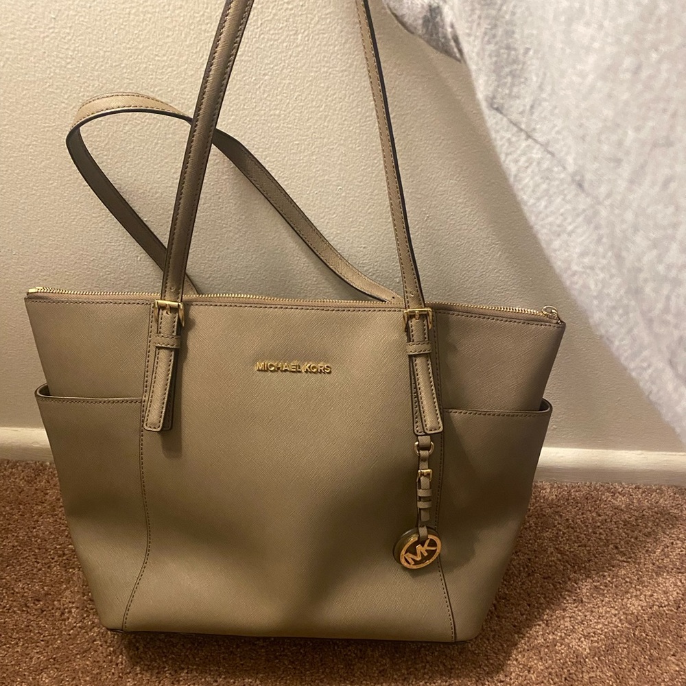 Michael Kors Tan Saffiano Leather Tote